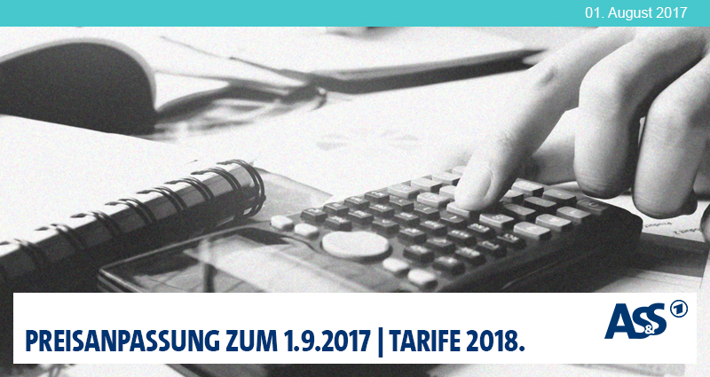 „Preisanpassung 01.09.17_Tarife 18“ vom 20. January 2016